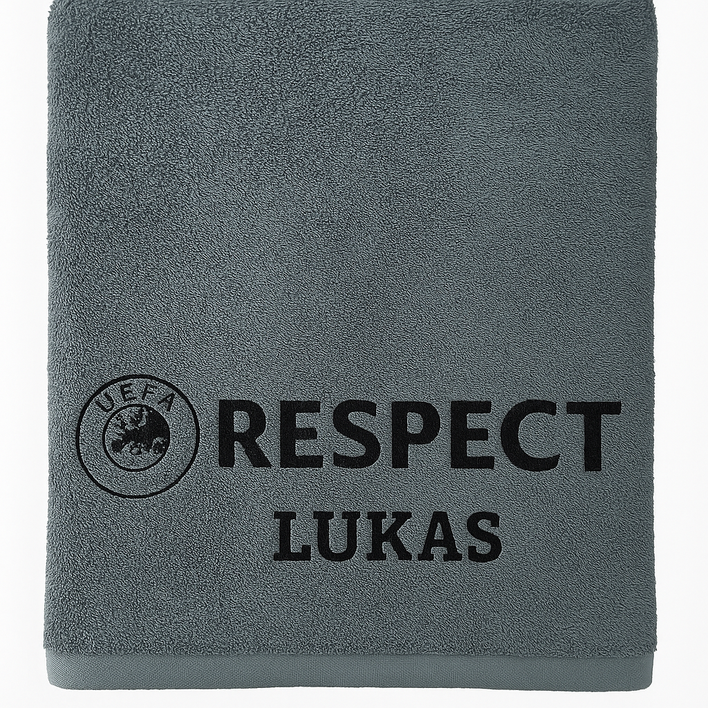 „Personalisiertes RESPECT-Badetuch – 150 x 90 cm“