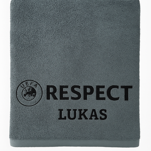 „Personalisiertes RESPECT-Badetuch – 150 x 90 cm“