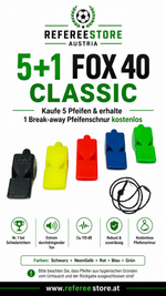 Lade das Bild in den Galerie-Viewer, 5+1 Fox 40 Classic und Break-away Pfeifenschnur
