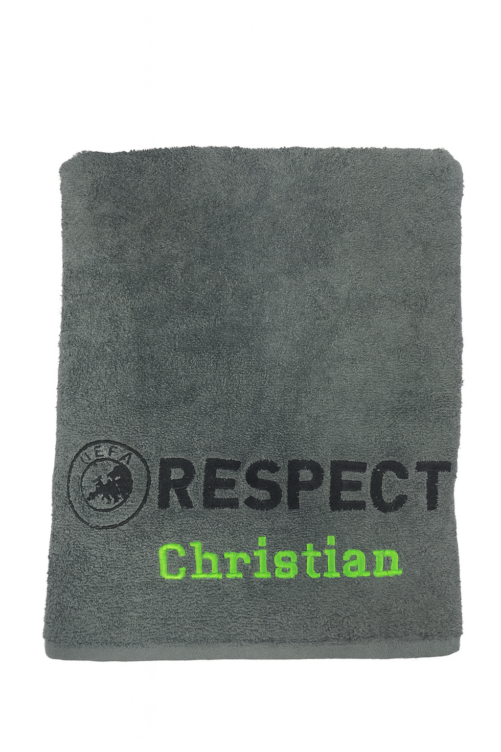 „Personalisiertes RESPECT-Badetuch – 150 x 90 cm“