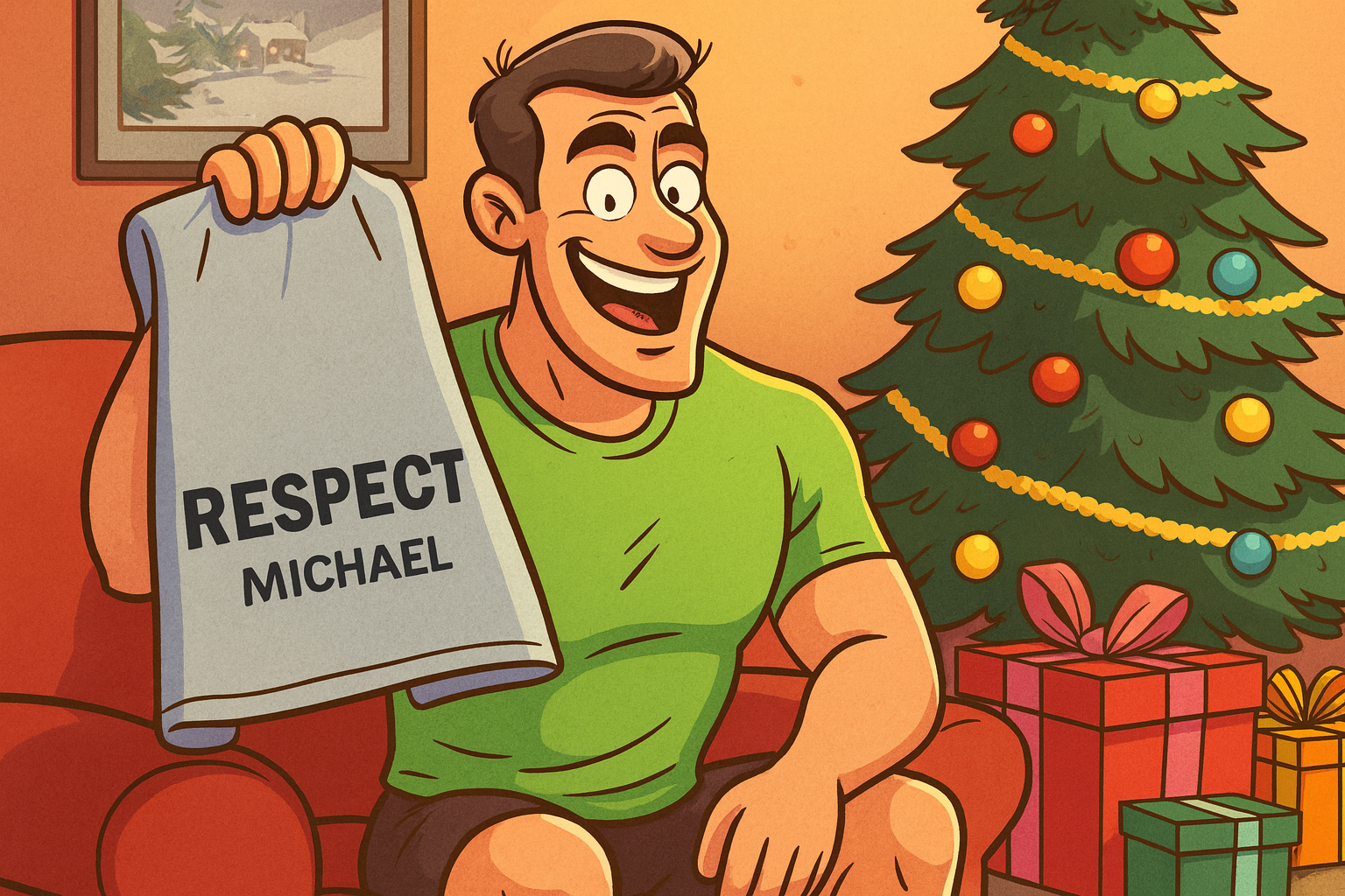 Weihnachtsgeschenk „Personalisiertes RESPECT-Badetuch – 150 x 90 cm“
