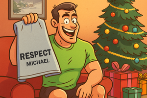 Weihnachtsgeschenk „Personalisiertes RESPECT-Badetuch – 150 x 90 cm“