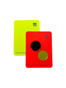 FIFA Disziplinarkarten - Set mit kostenloser Wählmarke (Farbe wählbar)