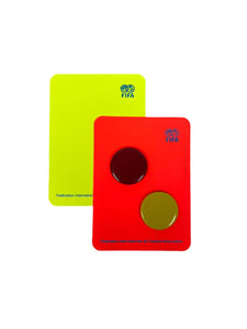 FIFA Disziplinarkarten - Set mit kostenloser Wählmarke (Farbe wählbar)