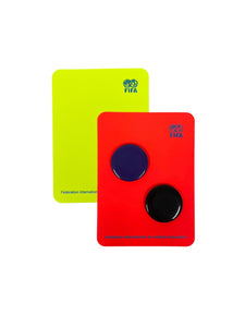 FIFA Disziplinarkarten - Set mit kostenloser Wählmarke (Farbe wählbar)