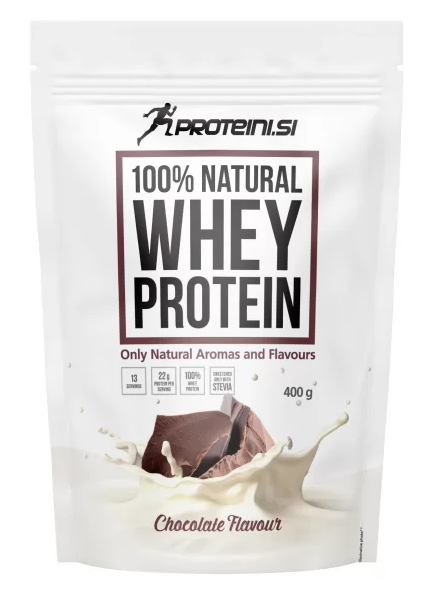 PROTEINI.SI 100% NATÜRLICHES MOLKENPROTEIN 400g - Schokolade