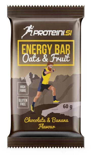 PROTEINI.SI ENERGIERIEGEL 60g - Schoko-Banane + Milchschokoladenüberzug