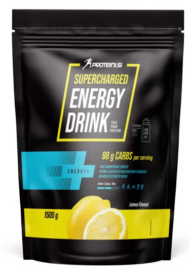 PROTEINI.SI ENERGYDRINK SUPERCHARGED 1500g - Zitrone
