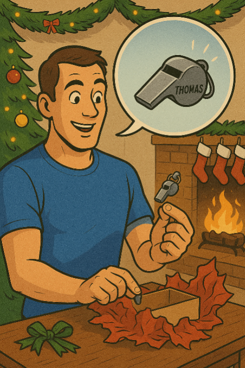 Weihnachtsgeschenk personalisierte Pfeife mit Gravur Fox40 - Classic