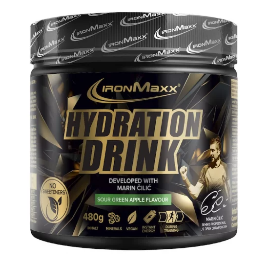 IRONMAXX HYDRATION DRINK POWDER 480g - Sour green apple