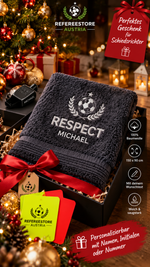 Загрузите картинку в просмотрщик галереи,Weihnachtsgeschenk „Personalisiertes RESPECT-Badetuch – 150 x 90 cm“
