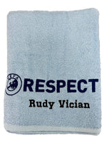Lade das Bild in den Galerie-Viewer, „Personalisiertes RESPECT-Badetuch – 150 x 90 cm“
