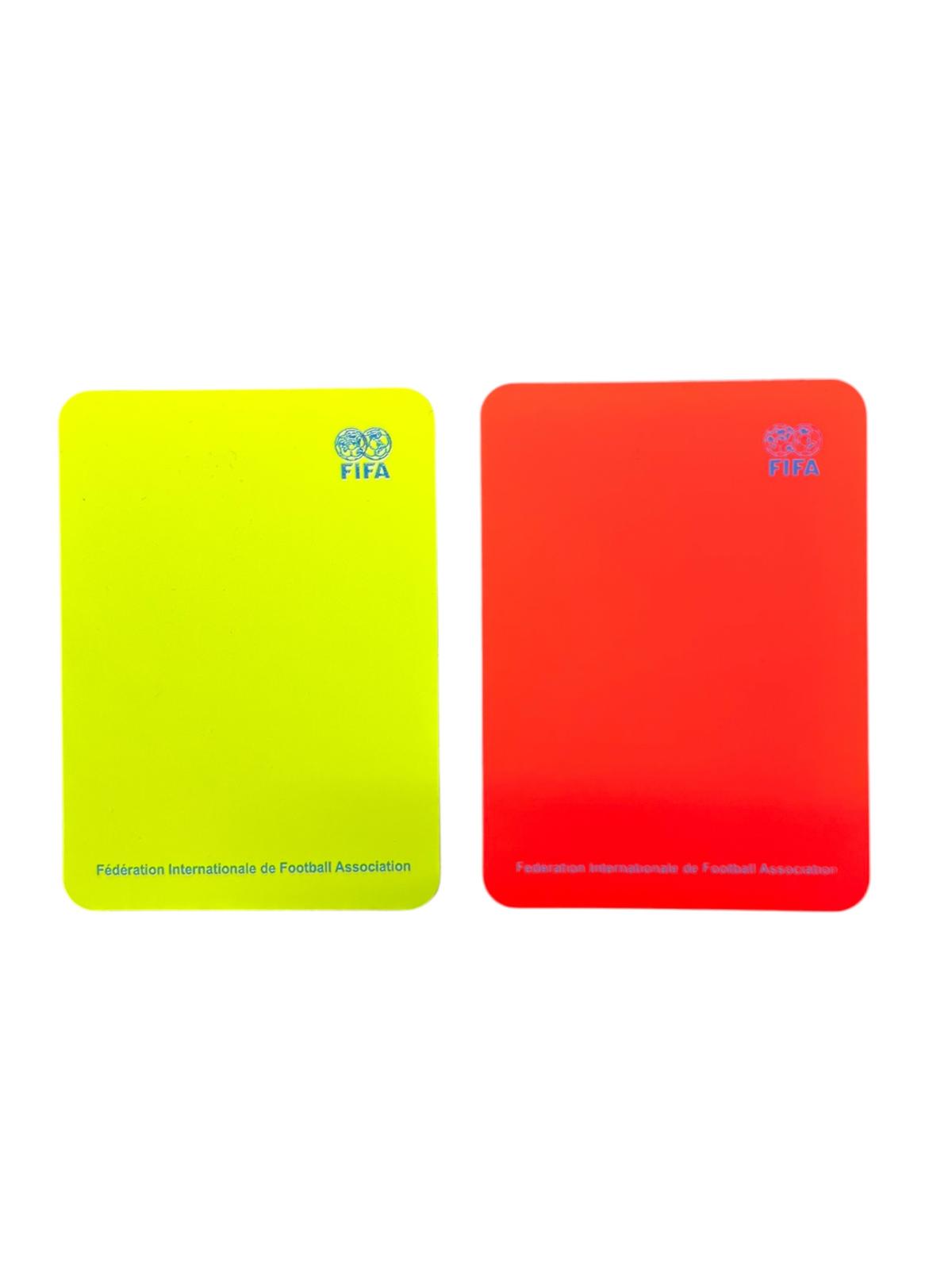 FIFA Disziplinarkarten - Set mit kostenloser Wählmarke (Farbe wählbar)